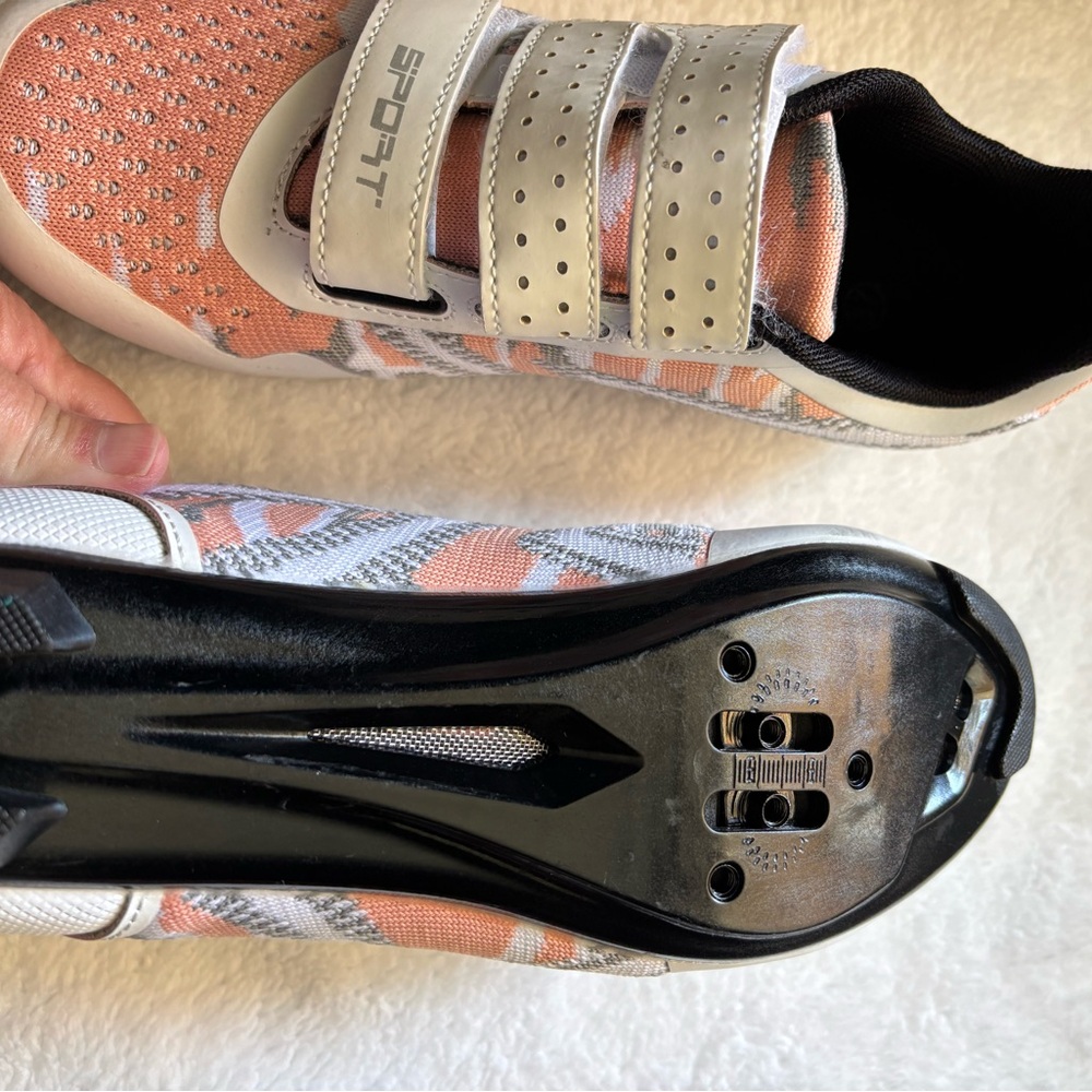 Sporto Women's Athletic Shoes - Peach and Gray